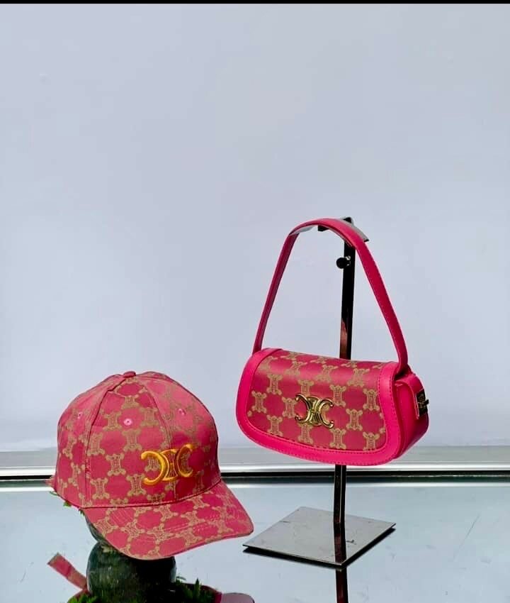 Ladies classy handbags with cap and hat
