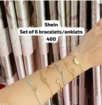 Shein Set of 6 bracelets