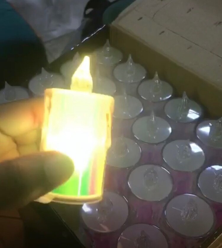 Bougies LED Arc-en-Ciel Déco