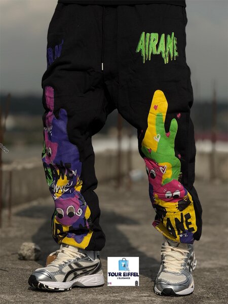 Pantalon streetwear graphique