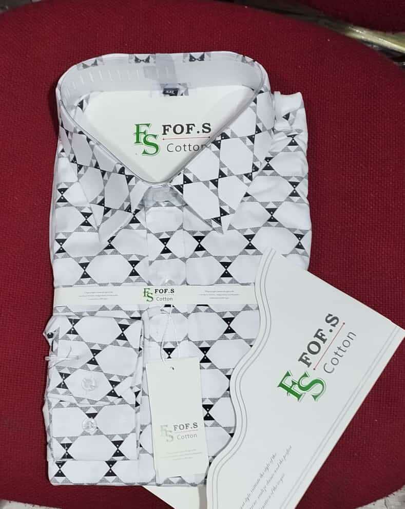 Chemise à motifs , manches longues