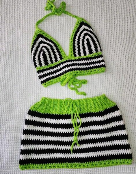 Ensemble bikini crochet tendance