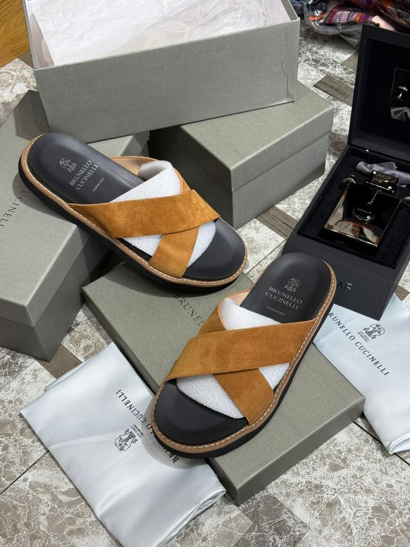 BRUNELLO CLASSIC SLIPPER