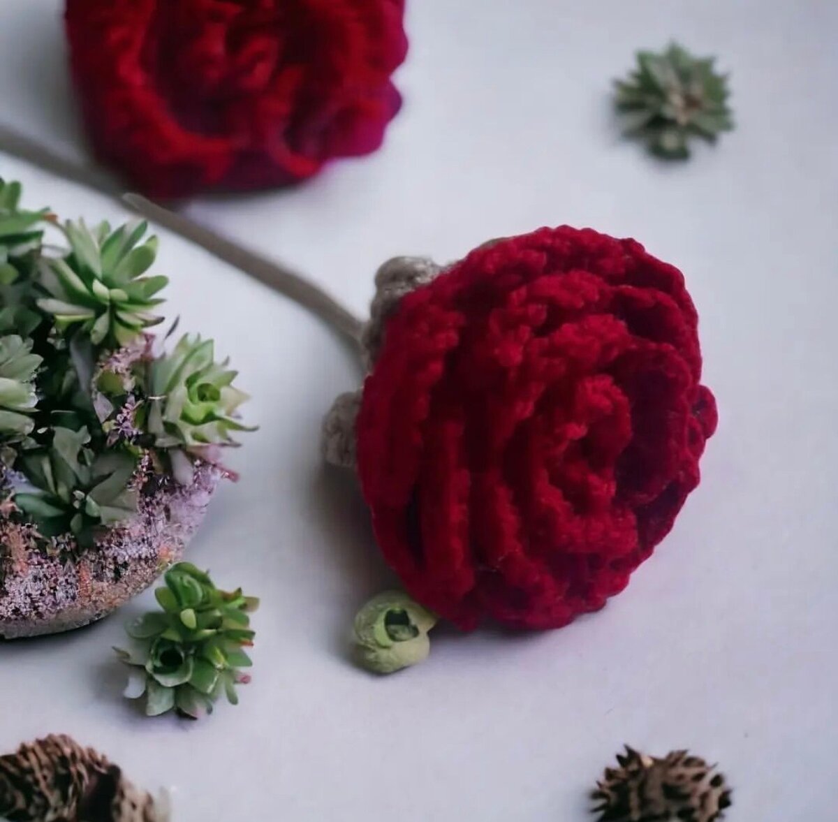 Crochet Rose flower