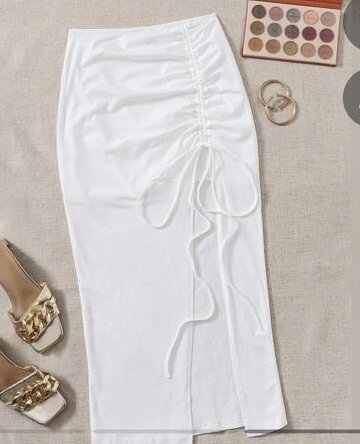 Jupe longue blanche élégante