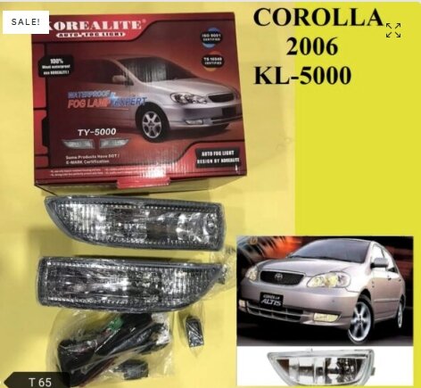  Korealite Fog Light Corolla 2006