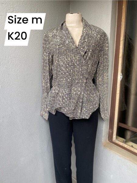 Women Shirt Brown Plaid