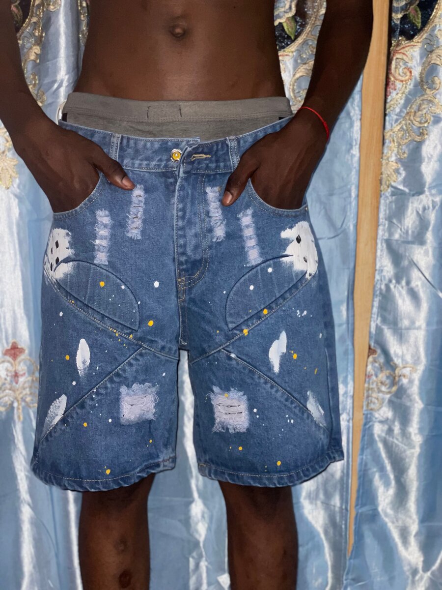 Short en jean décontracté