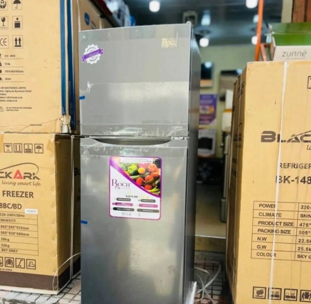 Double door fridges and freezers