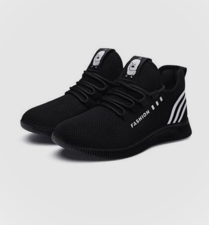 Baskets noires tendance