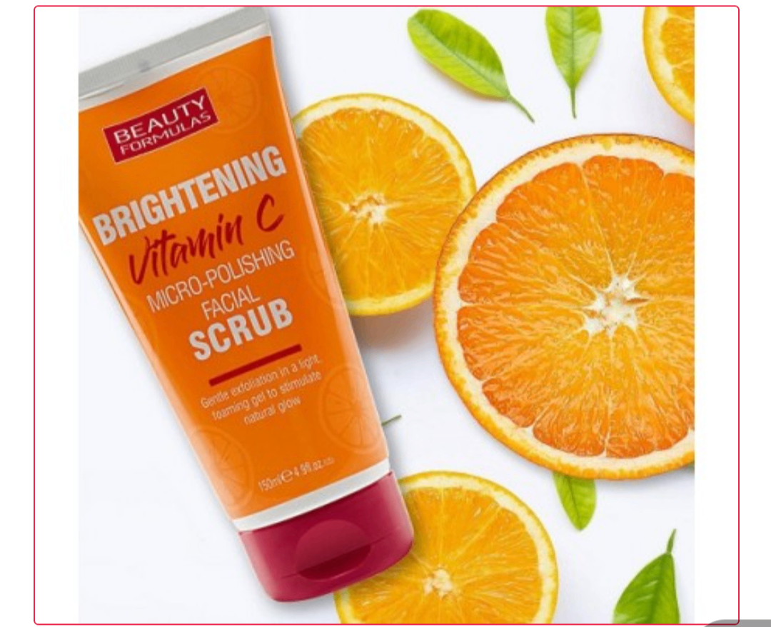 Beauty Formulas Brightening Vitamin C Facial Scrub