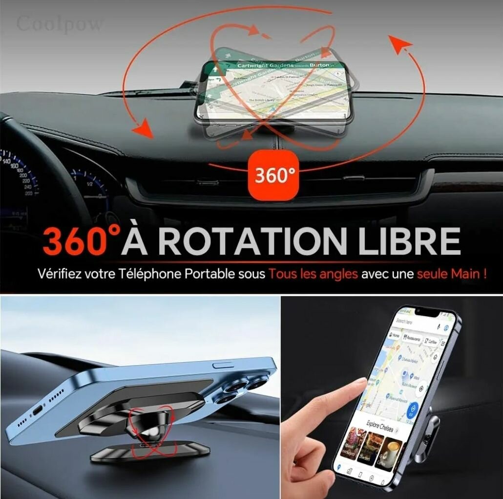 Support Téléphone Magnétique Voiture