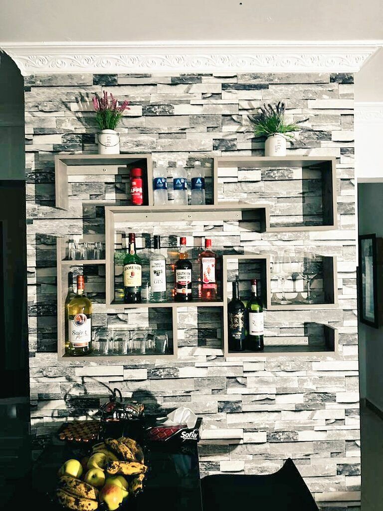 Floating Wine Shelf