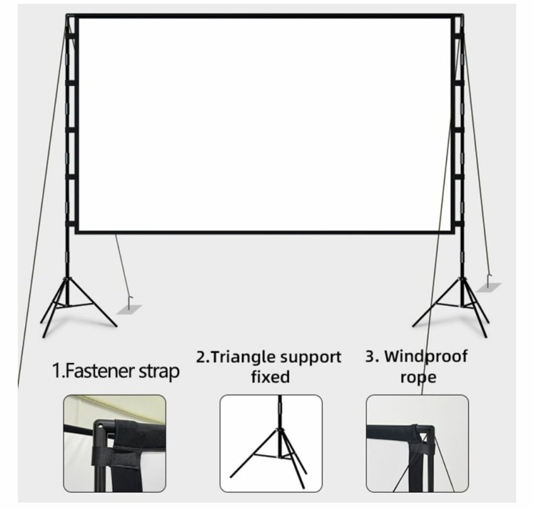 HD PROJECTOR OUTDOOR HIGH RESOLUTION PROJECTION SCREEN