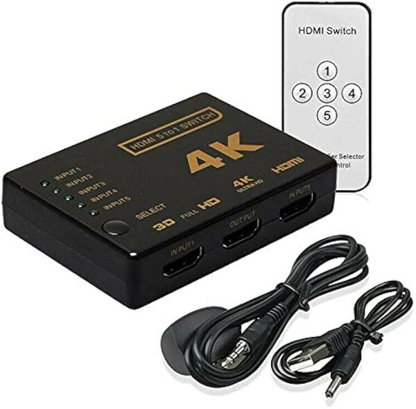 SELECTEUR HDMI 5 ENTRÉE 1 OUT