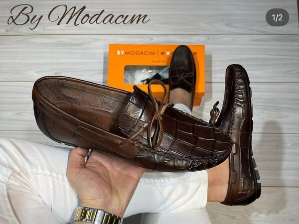 Mocassins cuir veritable