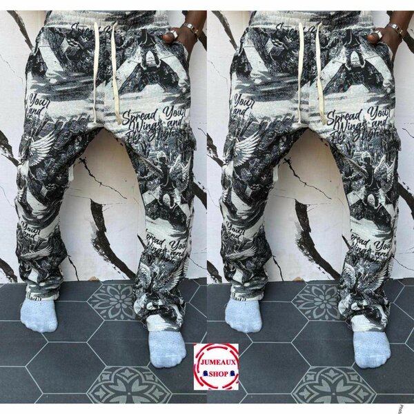 Pantalons graphiques décontractés