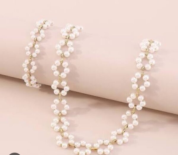 Collier perles élégantes