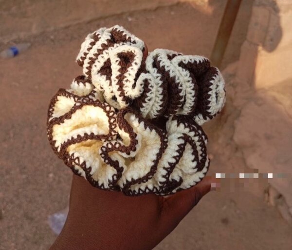 Chouchous en crochet colorés