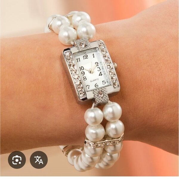 Montre Bracelet Perles Élégant