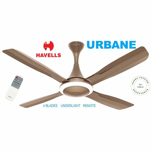 Harvells urbane remote ceiling fan+light(1400mm)