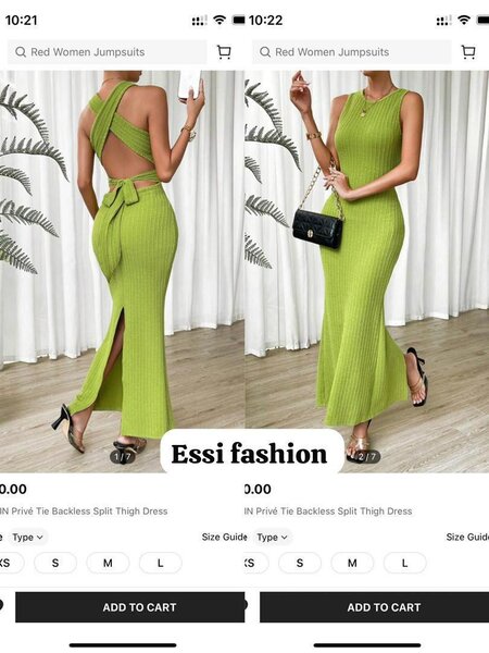 Robe Longue Sans Dos Verte
