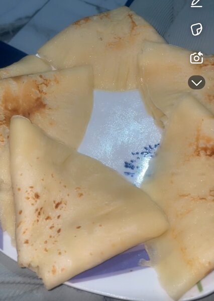 Crêpes fraîches et délicieuses