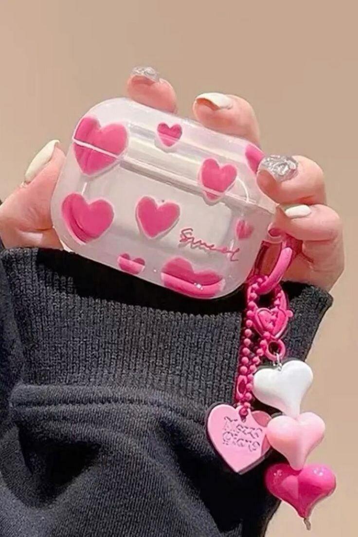 Coque protectrice AirPods cœur