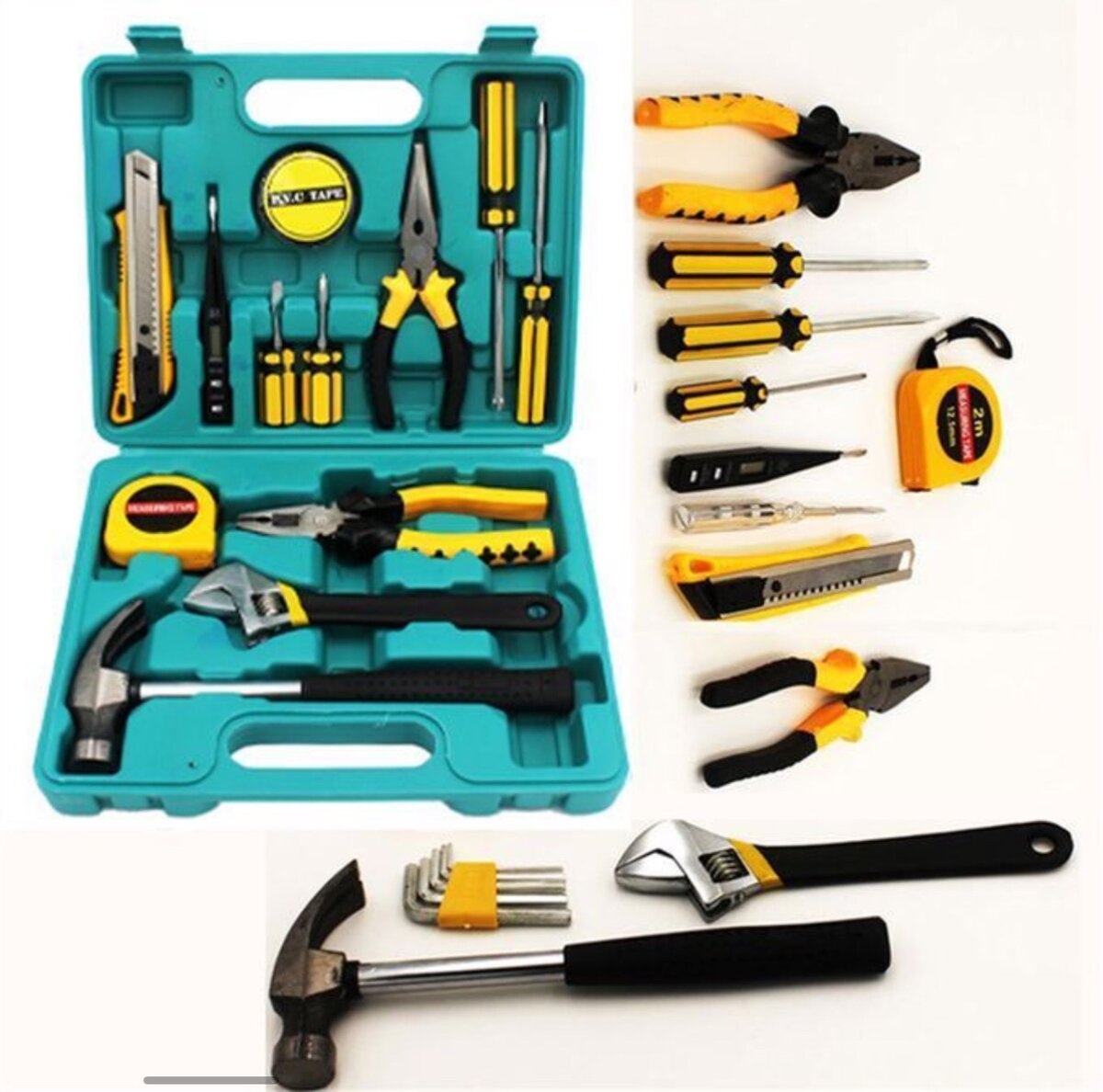 13 In 1 Home Repair Tools Box Kit Set