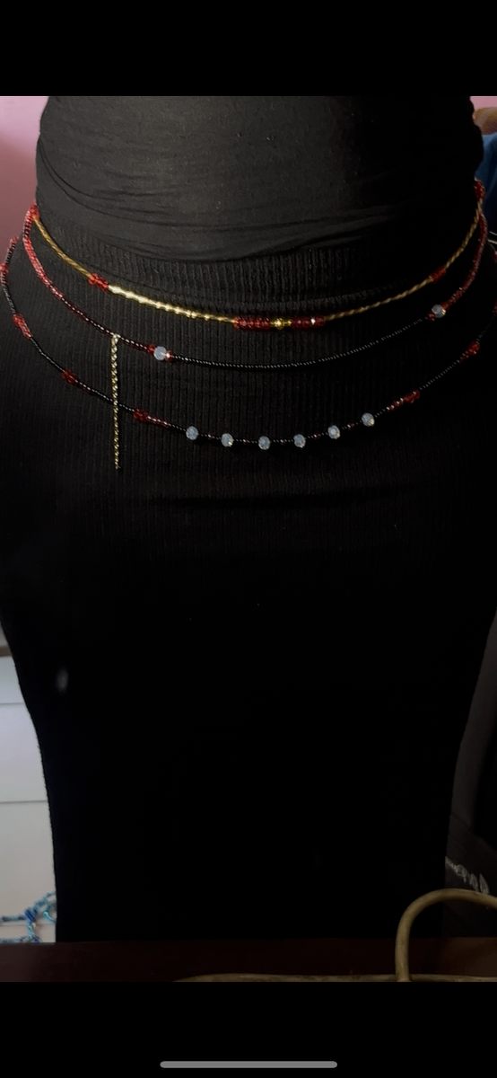 Ceinture perlée élégante