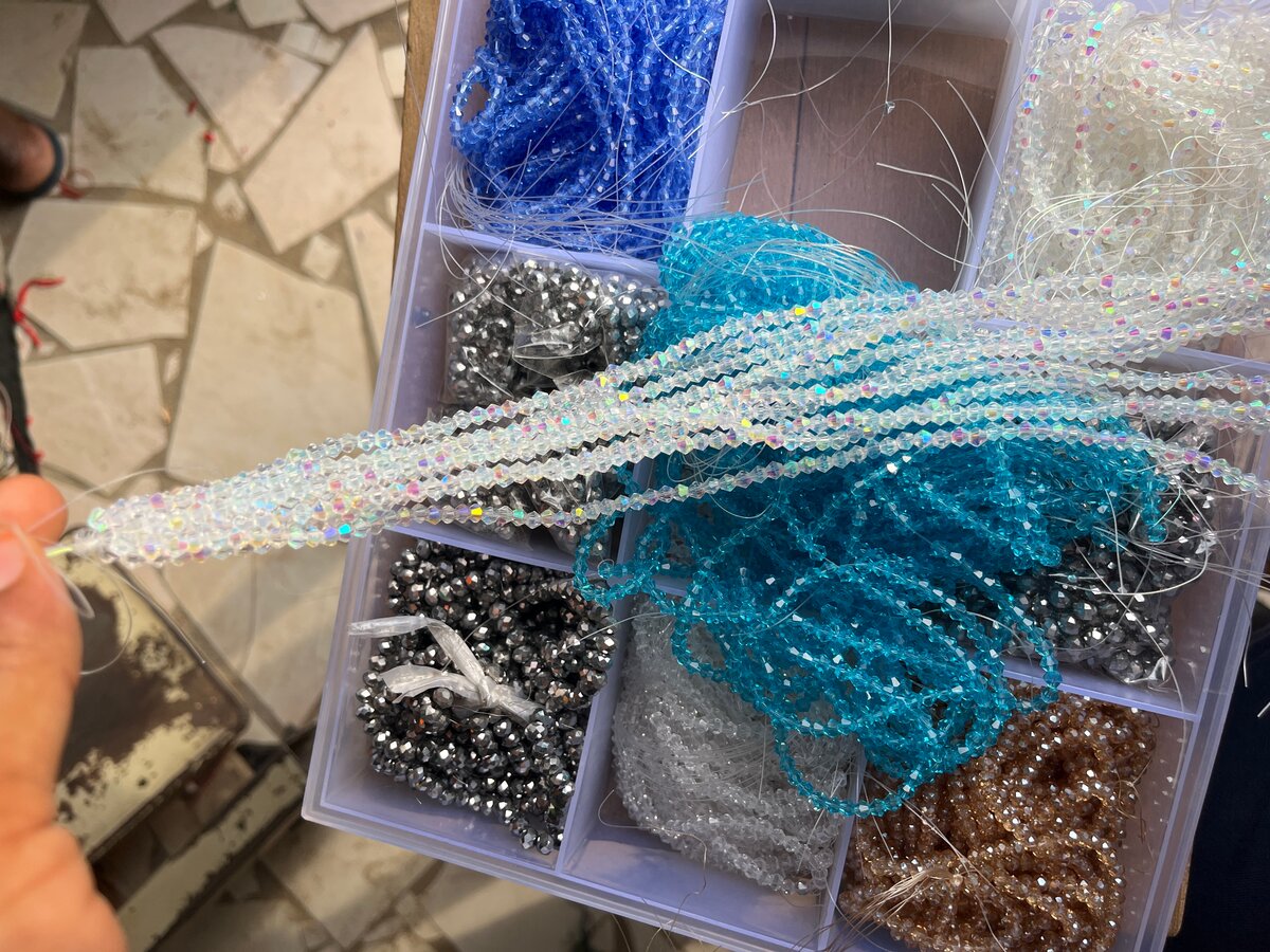 Perles Cristal Irisées