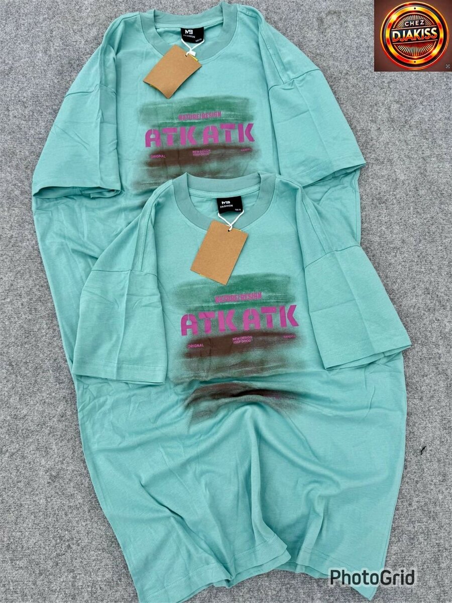 T-shirts en coton imprimé unisexe