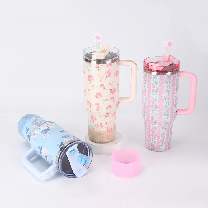Gobelet Thermos à Fleurs