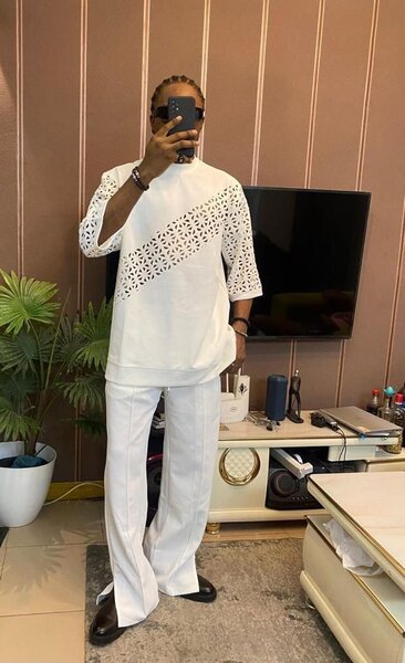 Ensemble chic blanc homme