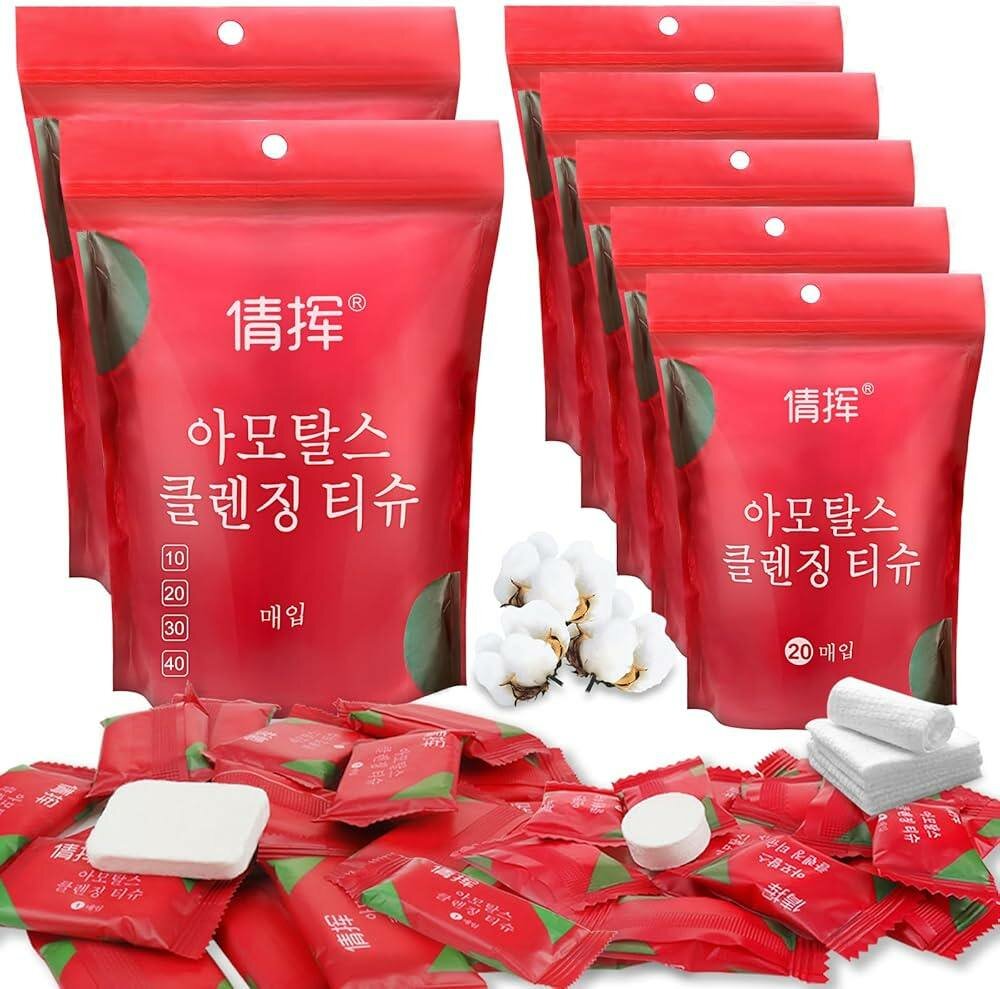 lingettes compressées jétables