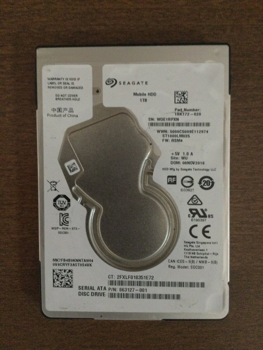 Disque dur HDD Seagate pour ordinateur portable