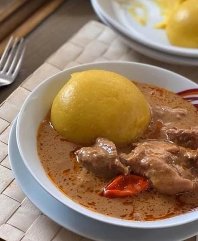 Foutou sauce arachide