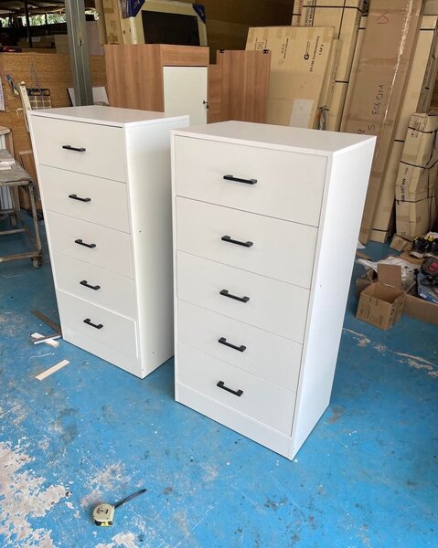 Commode haute 5 tiroirs