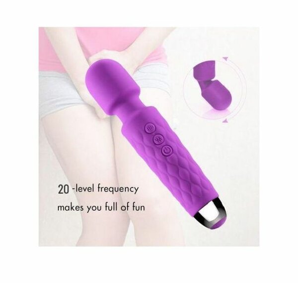 Vibromasseur 20 niveaux violet