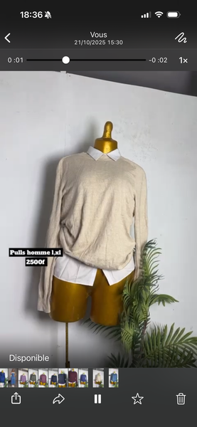 Pulls unisexe modernes en laine