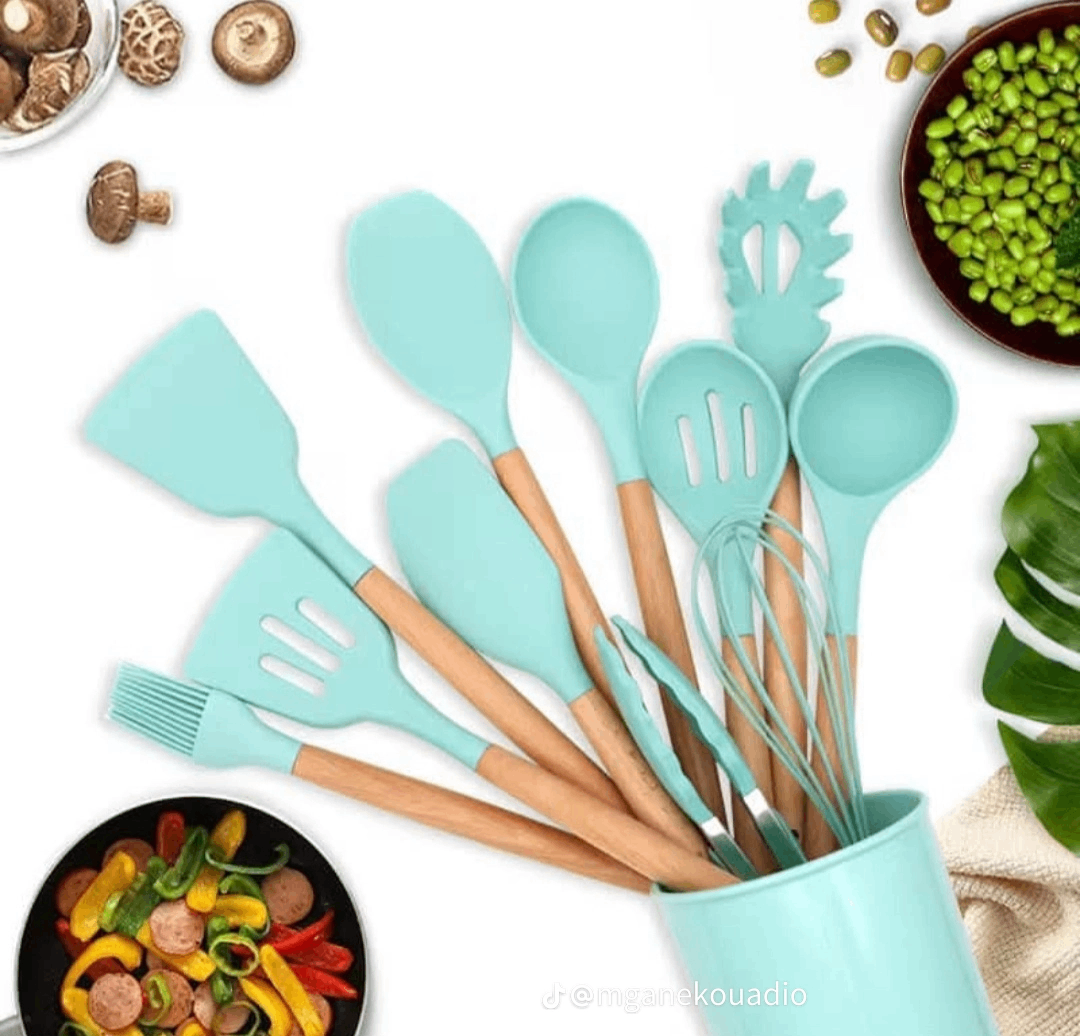 Ensemble de cuisine en silicone 12 pièces