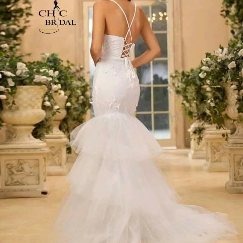 Simple wedding dress