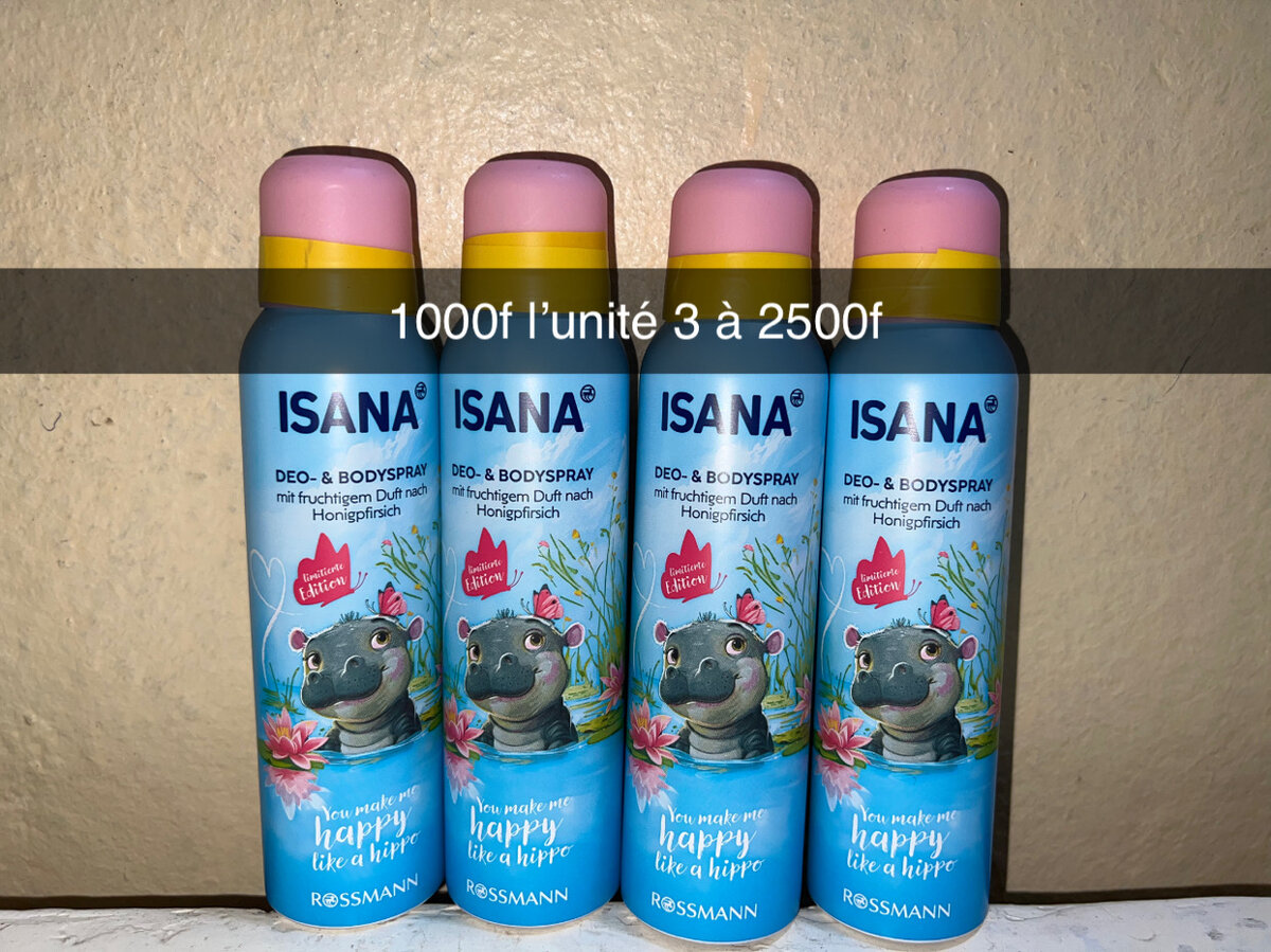 Déodorants ISANA Variés