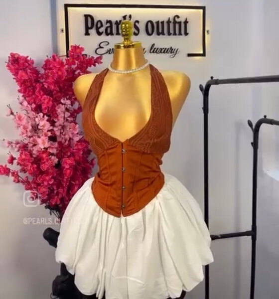 Robe corset élégante femme