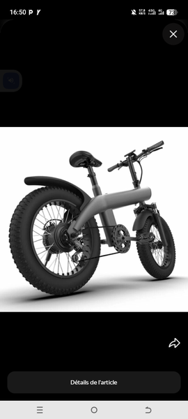 Vélo électrique pliable moderne