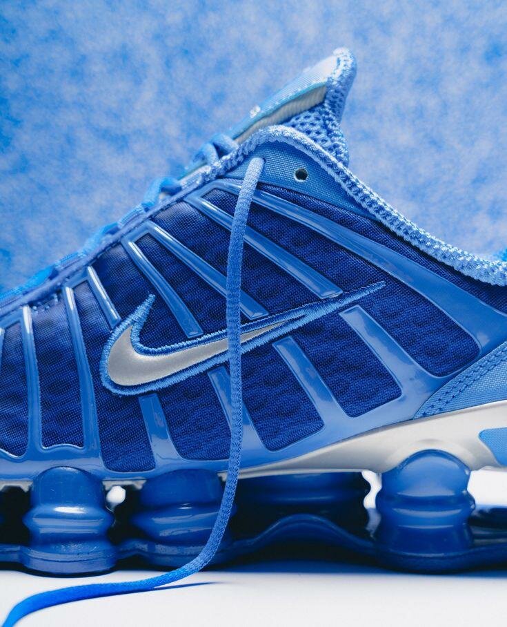 Baskets Nike Shox Bleu Homme