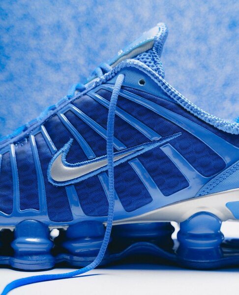 Baskets Nike Shox Bleu Homme