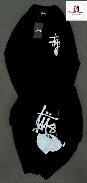 Sweat-shirt noir logo stylisé