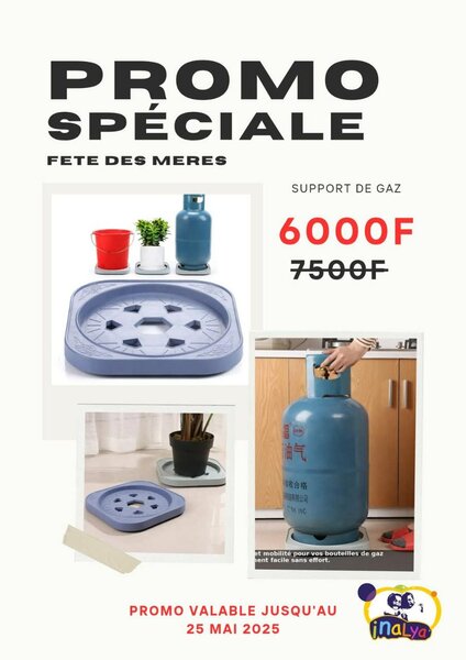 Support gaz et fleur