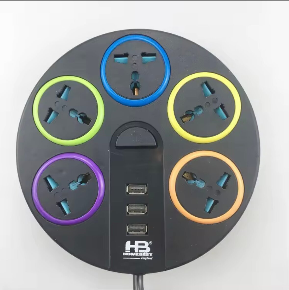 Multiprise ronde USB HomeBest